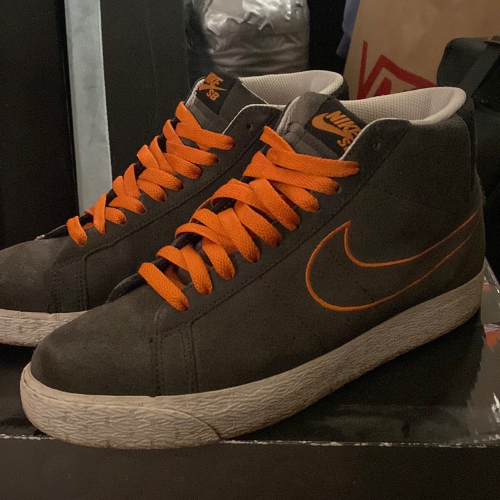 Nike SB Blazer Grey/Orange